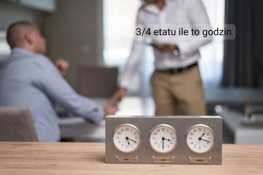 3/4 etatu – wymiar godzinowy: definicja i zasady obliczania czasu pracy